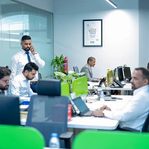 TASC team at work in Saudi Arabia office